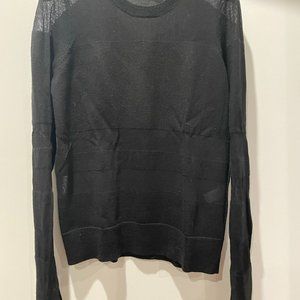 Rag and Bone Sweater, Black, See Through Stripes, Size S/P